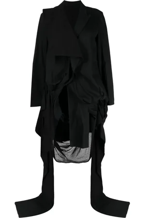 YOHJI YAMAMOTO Asymmetrisk blazer med trubbiga slag