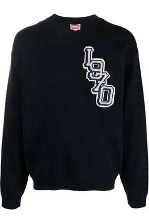Kenzo Varsity stickad tröja med logotyp