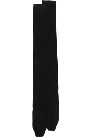Rick Owens Lårhöga ribbade strumpor