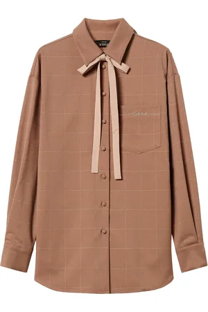 Twin-Set Rutig skjorta med lurex