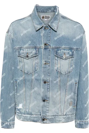 A Bathing Ape Jeansjacka med monogram