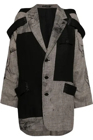 YOHJI YAMAMOTO Skiktad linneblazer