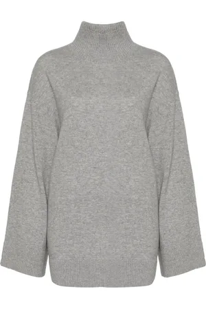 Elisabetta Franchi Intarsiastickad tröja med logotyp
