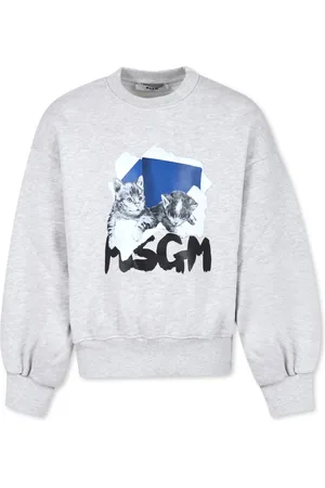 Msgm Sweatshirt med logotyp