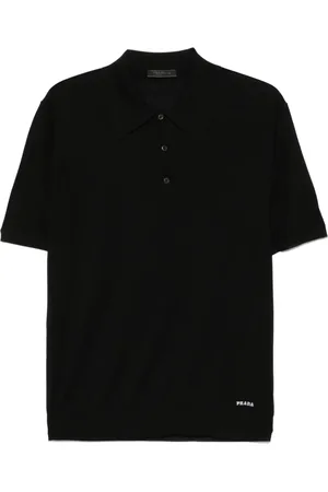 Prada Pikétröja med broderad logotyp