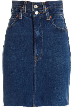 RE/DONE Jeanskjol med hög midja