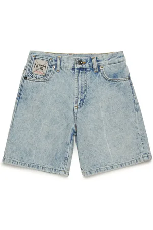 Nº21 Jeansshorts med logotyp
