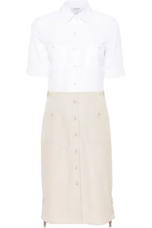 Thom Browne Skjortklänning med färgblock