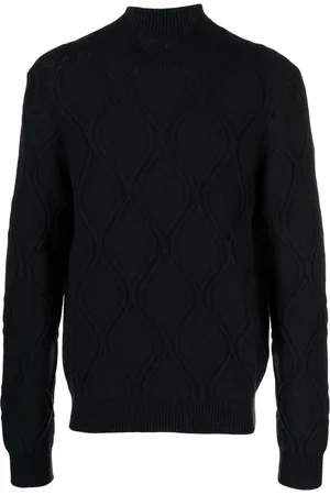 corneliani Kabelstickad polotröja