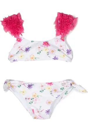 MONNALISA Blommig bikini med volang