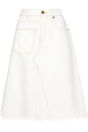 Tory Burch Deconstructed jeanskjol