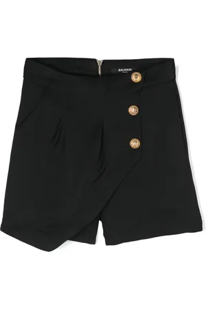 Balmain Asymmetriska twillshorts