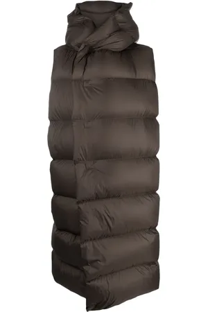 Rick Owens Quiltad väst med huva