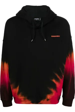 Dsquared2 Batikmönstrad långärmad hoodie
