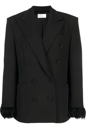 GIUSEPPE DI MORABITO Dubbelknäppt blazer med fjädermudd