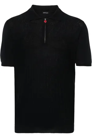 Kiton Stickad pikétröja