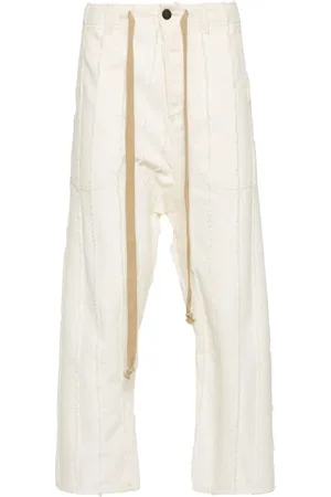 UMA WANG Randiga slacks med fransar