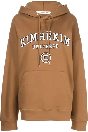 KIMHEKIM Hoodie med broderad logotyp