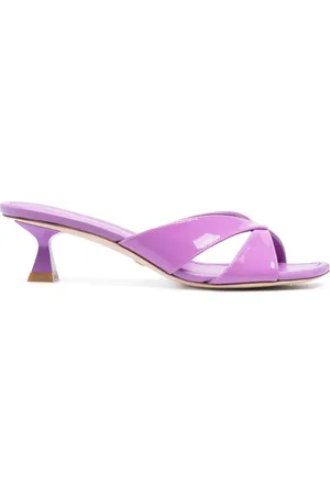 Stuart Weitzman Playa 75 mm sandaler med knutrem