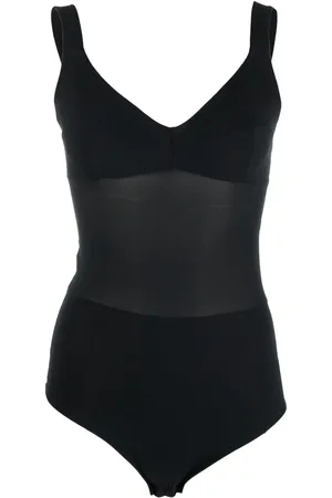 MURMUR ärmlös body med transparent panel