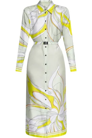 Tory Burch Mönstrad skjortklänning i siden