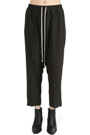 Rick Owens Cropped drawstring trousers