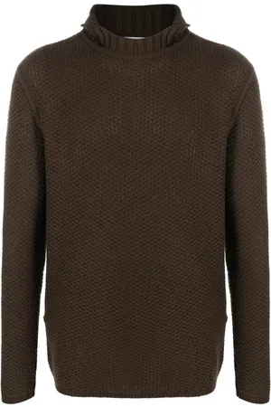 Salvatore Ferragamo Stickad tröja med bröstkrage