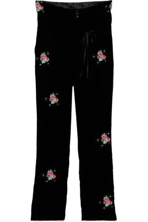 midorikawa Byxor med blomsterbrodyr