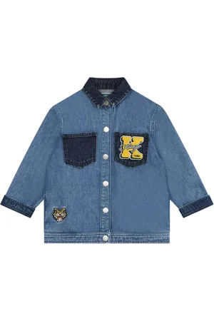 Kenzo Jeansjacka med logotypapplikation