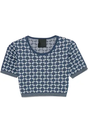 Givenchy Croptop i jacquard med monogram