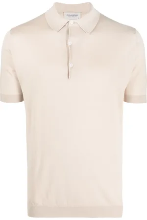 JOHN SMEDLEY Ribbstickad pikétröja
