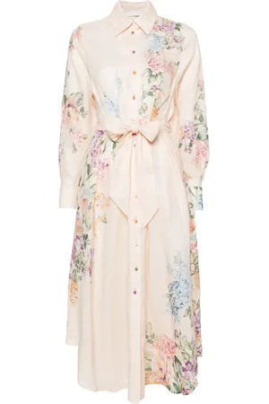ZIMMERMANN Halliday blommig skjortklänning