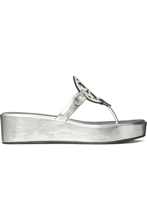 Tory Burch Miller tofflor med metallisk effekt 25 mm