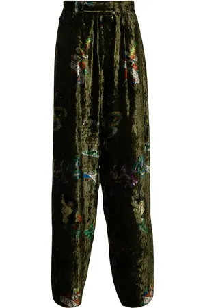 YOHJI YAMAMOTO Byxor med grafiskt tryck