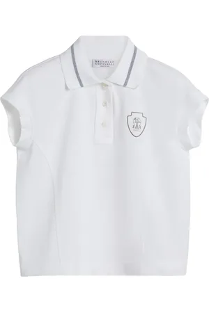 Brunello Cucinelli Pikétröja med logotyp