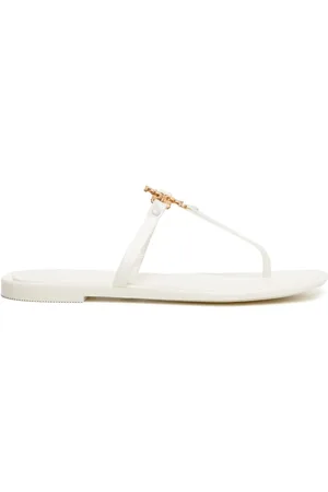 Tory Burch Roxane Jelly tofflor med logotypplakett