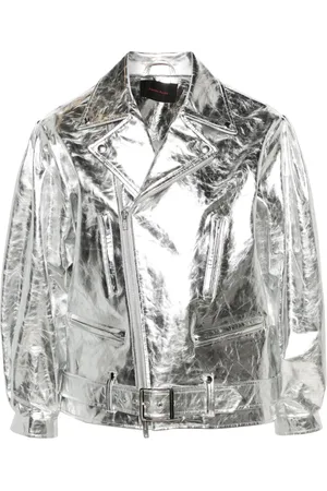 Simone Rocha Bikerjacka i metallic