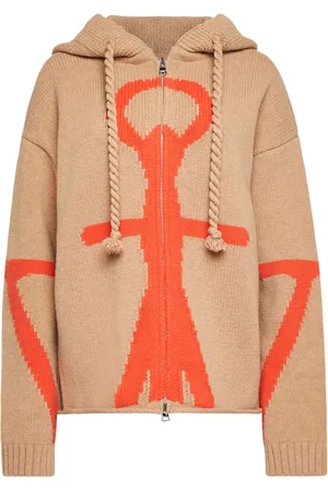 J.W.Anderson Hoodie med logotyp