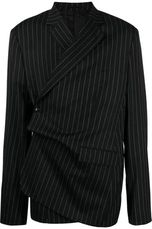 MARTINE ROSE Kritstrecksrandig blazer