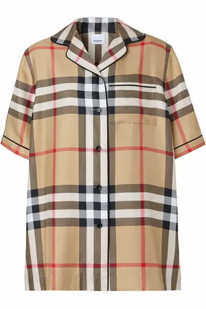 Burberry Vintagerutig pyjamasskjorta