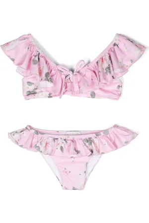 MONNALISA Blommig bikini med volang