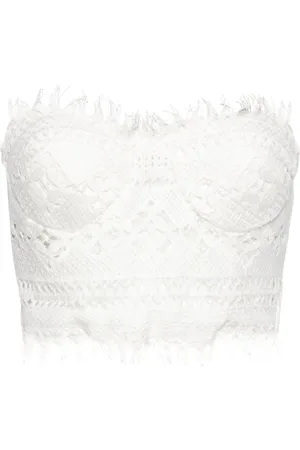 ERMANNO SCERVINO Croppad virkad blus