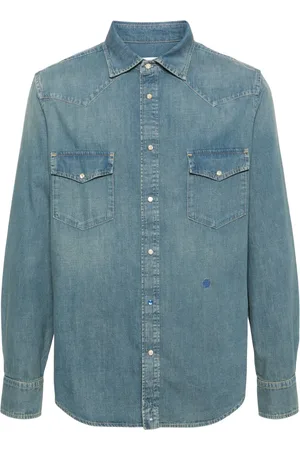 Jacob Cohen Jeansskjorta med broderad logotyp
