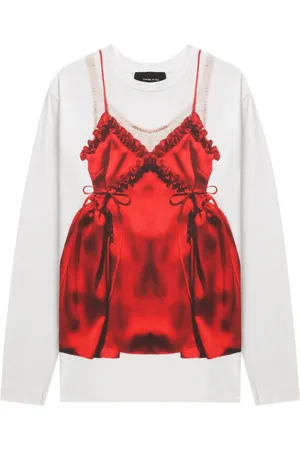 Simone Rocha Negligee mönstrad t