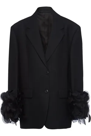Prada Blazer med fjäderkant