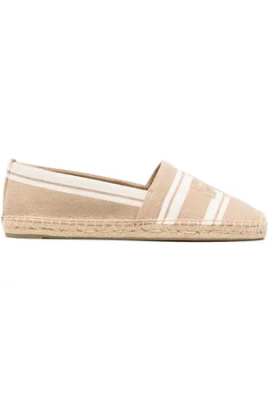 Tory Burch Espadrillos med broderad logotyp