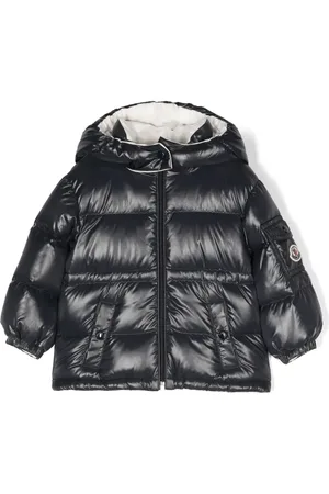 Moncler Vadderad ytterjacka med logotyp