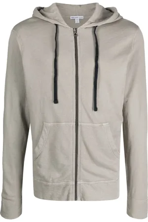 James Perse Supima hoodie med dragkedja