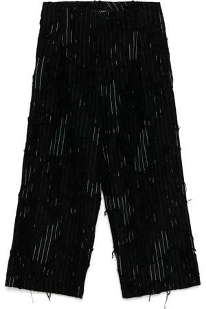 YOHJI YAMAMOTO Raka byxor med slitning