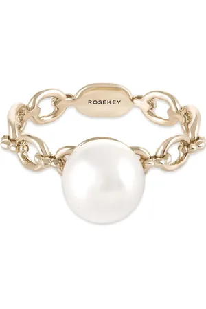ROSEKEY Justify My Love Akoya pärlring i 18K gult guld